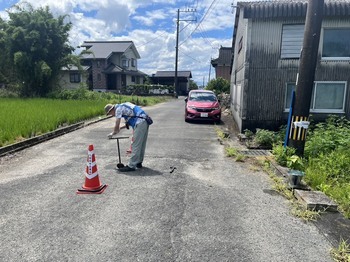 水道調査第3班活動の様子