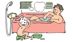 入浴のイラスト