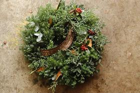 手作りクリスマスリース教室の画像
