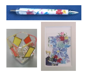 押し花＆グラスアート体験の画像